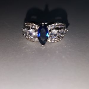 Sapphire and Sterling silver ring